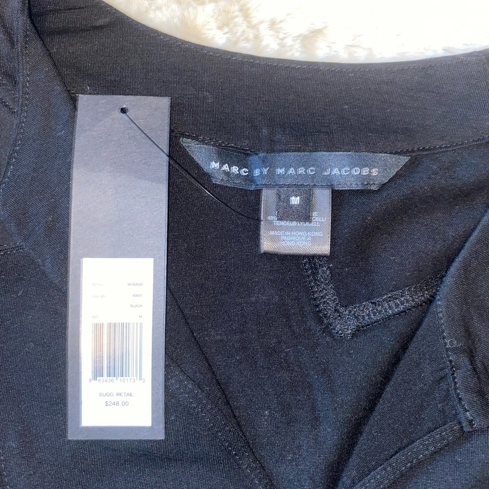 Marc by Marc Jacobs NEW WITH TAGS black novelty top size M - Picture 4 of 4